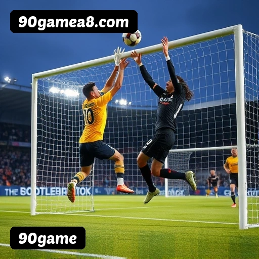 App 90game para iOS e Android — interface mobile, login biométrico e PIX integrado